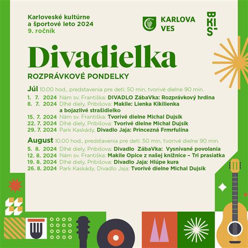 Rozprávkové a kreatívne pondelky - Makile: Lienka Kikilienka a bojazlivé strašidielko