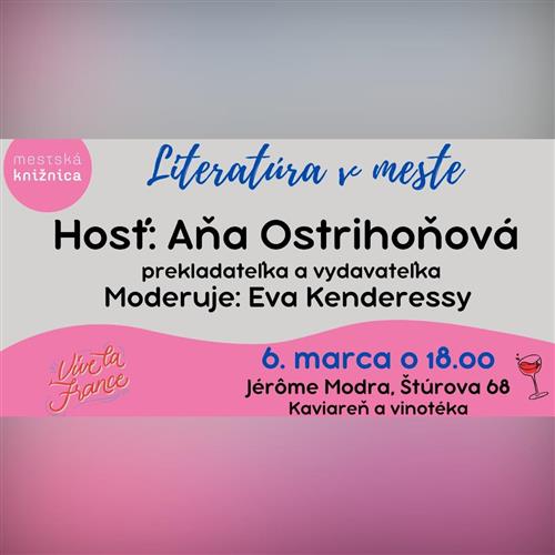 Literatúra v meste - Knižné soirée pri víne