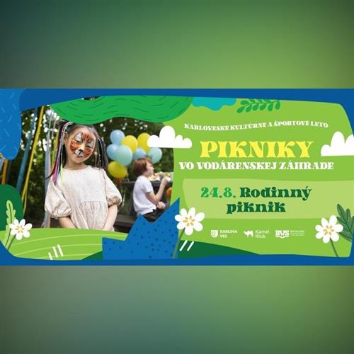 Rodinný piknik vo Vodárenskej záhrade