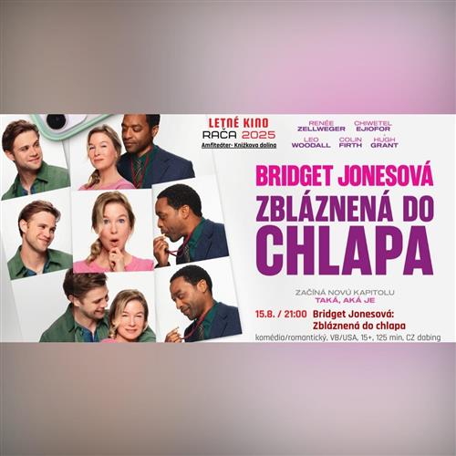 Letné kino Rača: Bridget Jonesová: Zbláznená do chlapa
