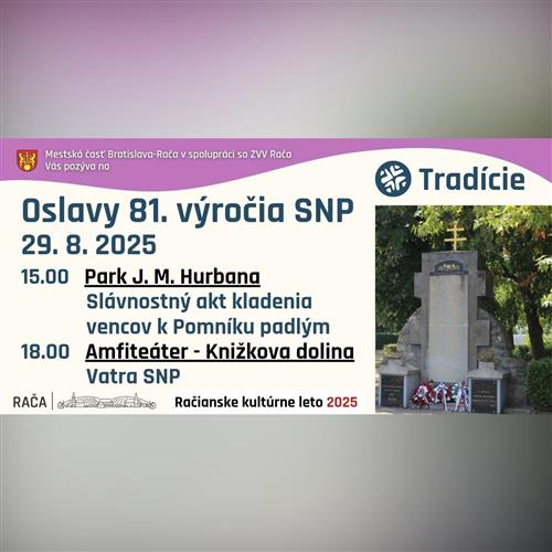 Oslavy 81. výročia SNP / Bratislava-Rača