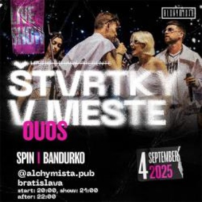 OuOus Live v MESTE Alchymista