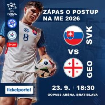 BARÁŽOVÝ ZÁPAS O FUTSALOVÉ EURO 2026 SLOVENSKO - G