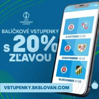 BALÍČEK VSTUPENIEK NA KONFERENČNÚ LIGU 2025/2026