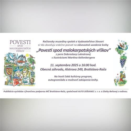 Dobroslava Luknárová: Povesti spod malokarpatských vŕškov / krst knihy