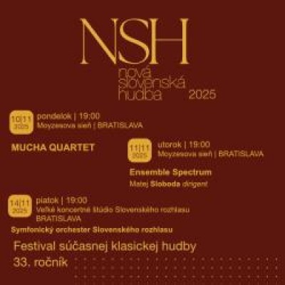 33. ročník festivalu Nová slovenská hudba 2025