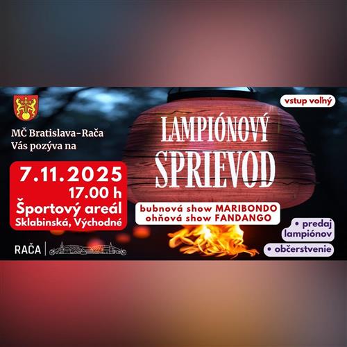Lampiónový sprievod s bubnovou show Maribondo a ohňovou show Fandango