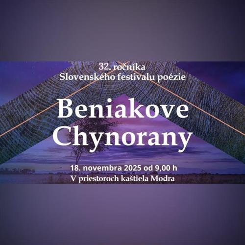 Beniakove Chynorany 2025 (32. ročník festivalu poézie)