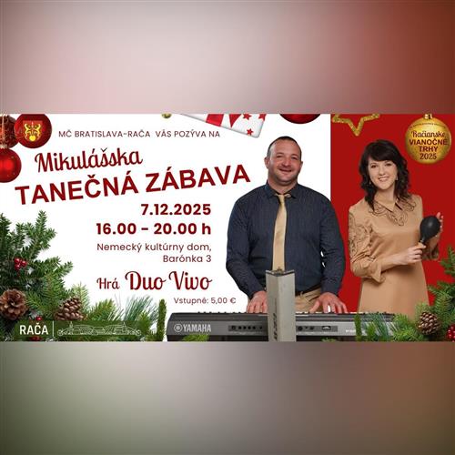 Mikulášska tanečná zábava / hrá Duo VIVO