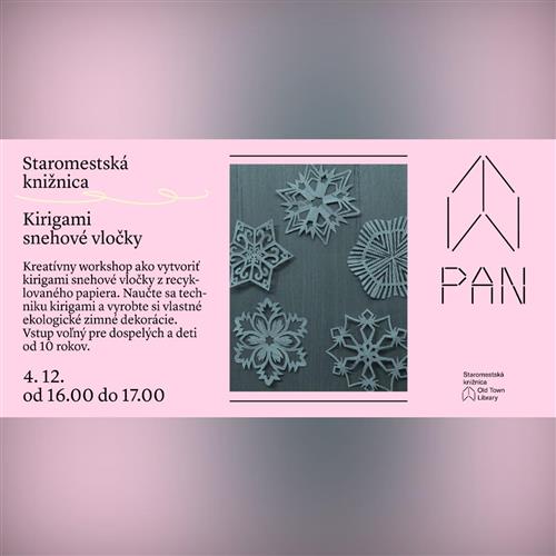 Kirigami snehové vločky