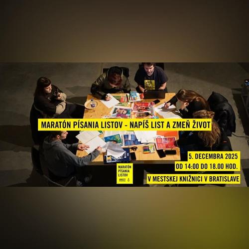 Maratón písania listov - Napíš list a zmeň život