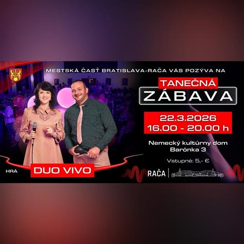 Tanečná zábava / hrá Duo VIVO