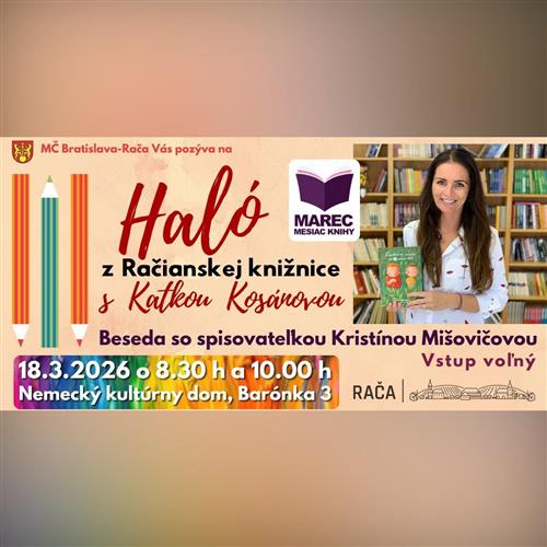 Beseda so spisovateľkou Kristínou Mišovičovou / Haló z Račianskej knižnice s Katkou Kosánovou
