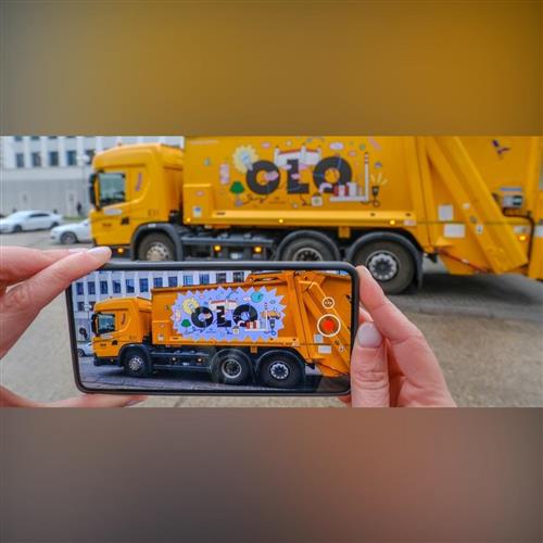 OLO zóna na Bratislavskom majálese: smetiarske autá ožívajú rozšírenou realitou