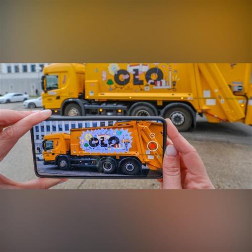 OLO zóna na Bratislavskom majálese: smetiarske autá ožívajú rozšírenou realitou