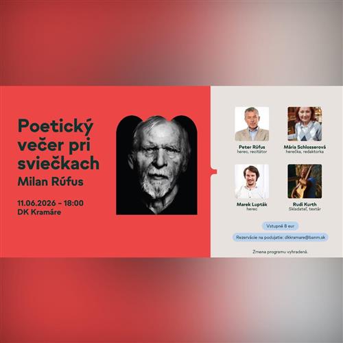 Poetický večer pri sviečkach: Milan Rúfus