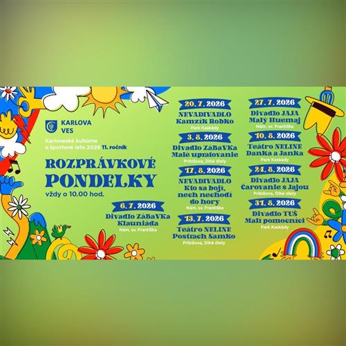 🎠 ROZPRÁVKOVÉ PONDELKY (vždy o 10:00)