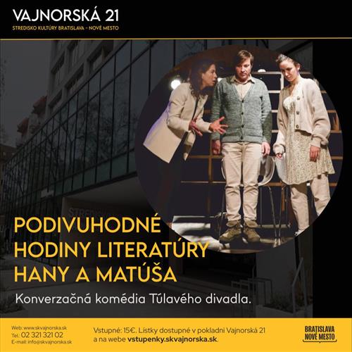 Podivuhodné hodiny literatúry Hany a Matúša