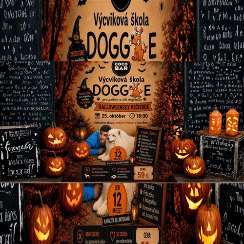 Halloweensky večierok pre psíkov a ich majiteľov